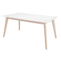 Century matbord 160 cm - Vit/Ljus ek Century matbord 160 cm - Vit/Ljus ek