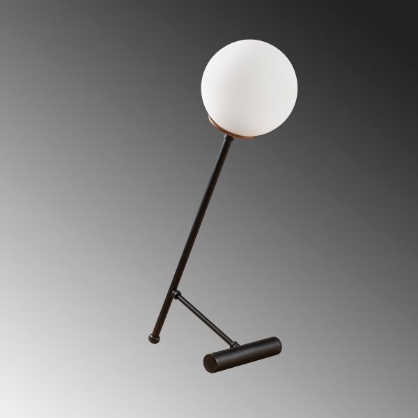 Lampe de table Golf opale - Noir