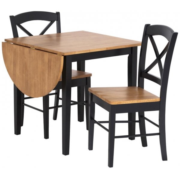 Merida klaffbord 75-111 cm - Svart/ek Merida klaffbord 75-111 cm - Svart/ek