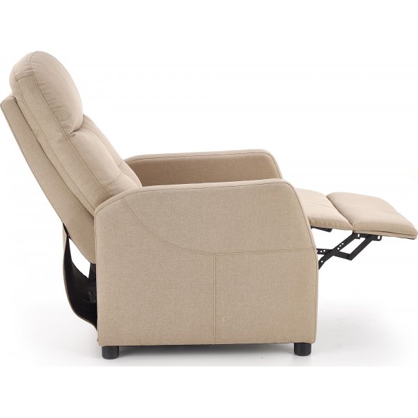 Fauteuil inclinable Gunvor en tissu beige Fauteuil inclinable Gunvor en tissu beige