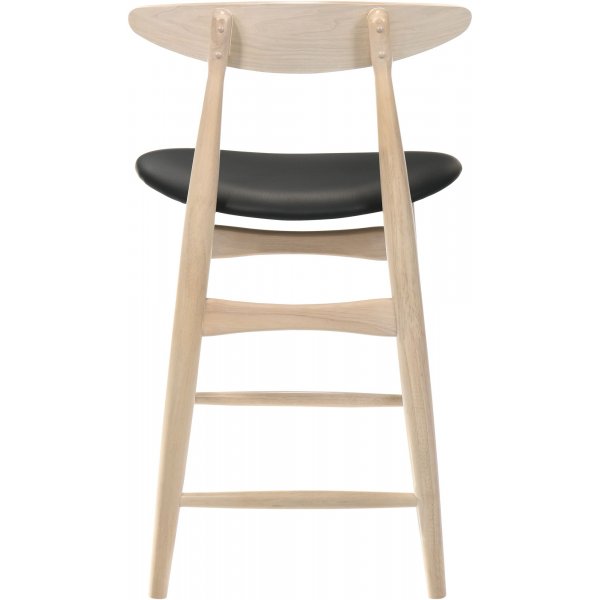 Barbord inklusive 2 st barstolar - Whitewash/svart