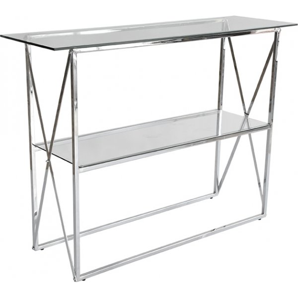 Cross konsolbord 110 x 35 cm - Krom