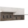 Harmon kleerhanger - Donkerbruin/grijs marmer