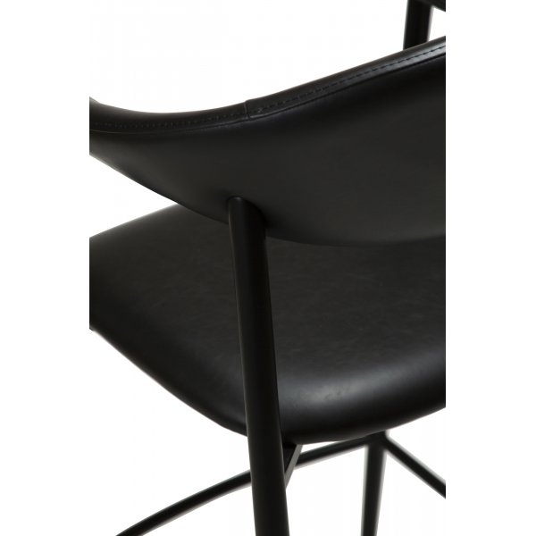 Chaise de comptoir Rover - PU noir Chaise de comptoir Rover - PU noir