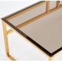 Tekla soffbord - Mssing / Glas