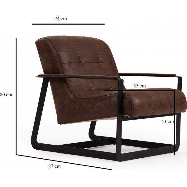 Fauteuil Darius - Marron Fauteuil Darius - Marron