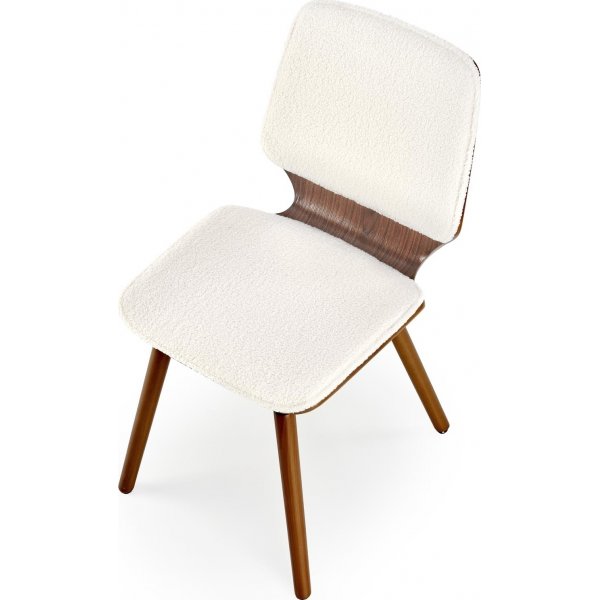 Chaise de salle à manger Cadeira 511 - Teddy/noyer Chaise de salle à manger Cadeira 511 - Teddy/noyer