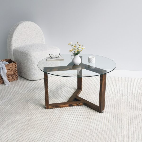 Table basse Miro 75 cm - Noyer