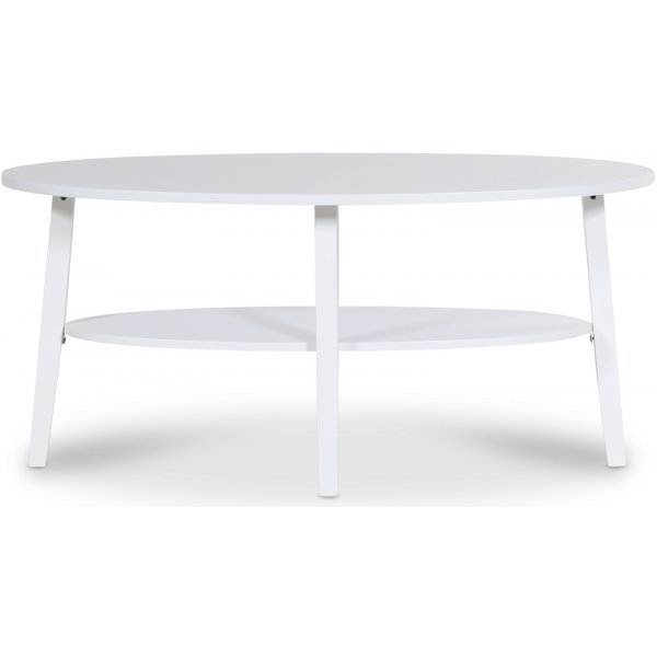 Lemon ovalt soffbord 120 cm - Vit