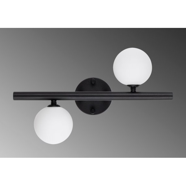 Domino wandlamp 11038 - Zwart/wit