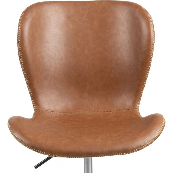 Chaise de bureau Batilda - PU marron Chaise de bureau Batilda - PU marron