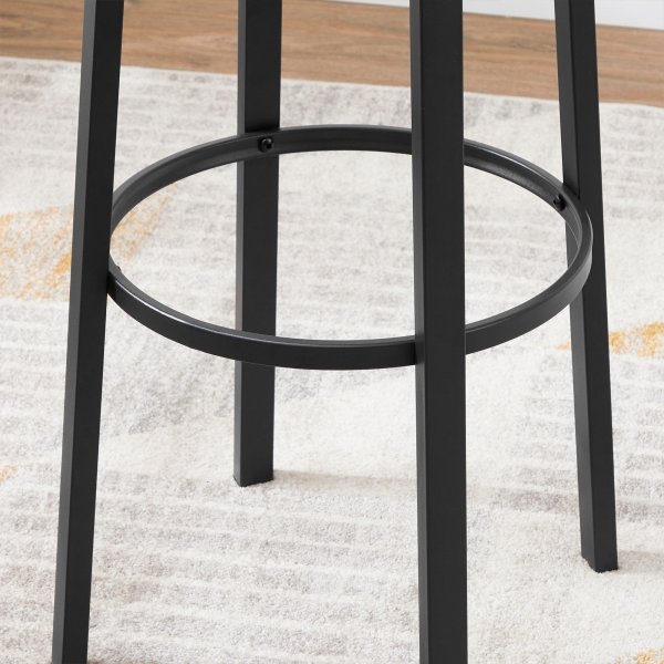 Tabouret de bar Hector, pack de 2 - Marron/noir Tabouret de bar Hector, pack de 2 - Marron/noir