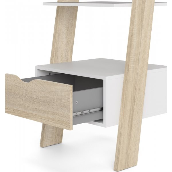 Oslo trapplank - Wit/eiken Oslo trapplank - Wit/eiken