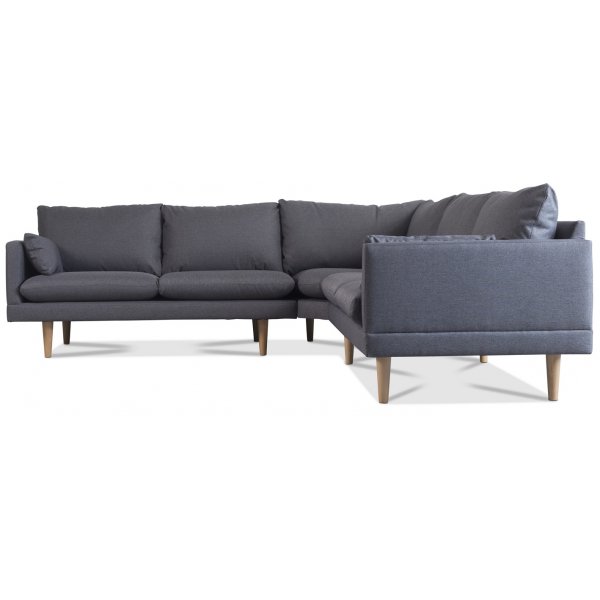 Kleo mörkgrå hörnsoffa 5-sits Kleo mörkgrå hörnsoffa 5-sits
