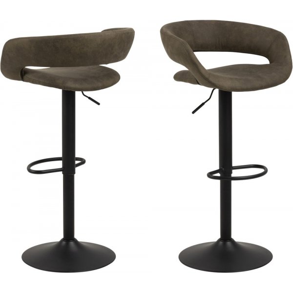 Grace barstol 104 cm - Olivgrn/svart