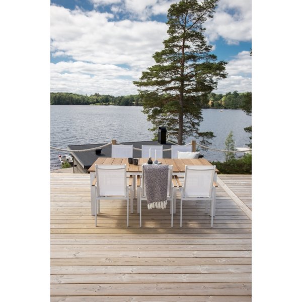 Mexico matbord 210 x 100 cm - Natur/Vit Mexico matbord 210 x 100 cm - Natur/Vit