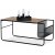 Björkeryd soffbord med förvaring 100 x 50 cm - Svart / Ek
