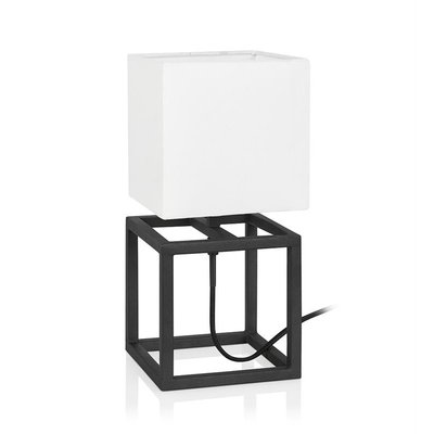Cube bordslampa 34 cm - Svart/vit