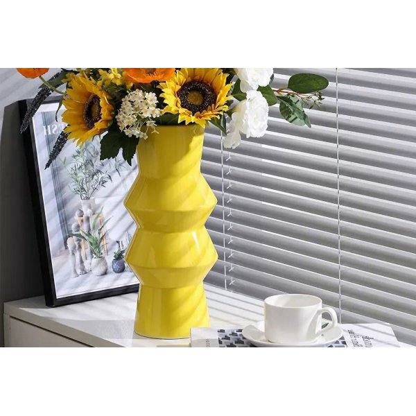 Vase Rolo - Jaune Vase Rolo - Jaune