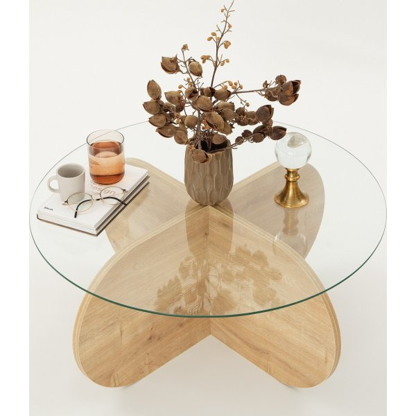 Table basse Bubble Ø75 cm - Chêne saphir Table basse Bubble Ø75 cm - Chêne saphir