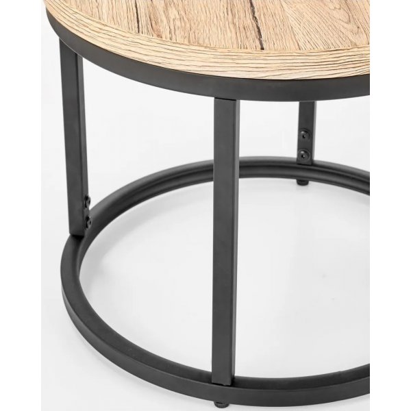 Table basse Tore Ø43/53 cm - Chêne Table basse Tore Ø43/53 cm - Chêne