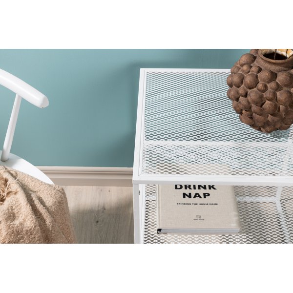 Netz sidobord 55 x 55 cm - Vit Netz sidobord 55 x 55 cm - Vit