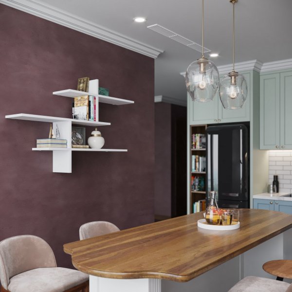 Étagère murale Leono - Blanc Étagère murale Leono - Blanc