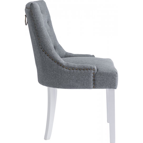 Chaise Tuva Newport avec poignée dossier - Gris/blanc Chaise Tuva Newport avec poignée dossier - Gris/blanc