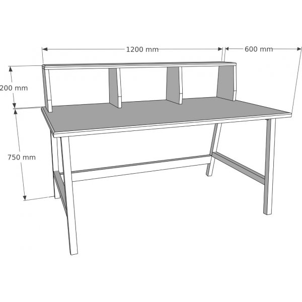 Lucy skrivbord 120x60 cm - Valnöt Lucy skrivbord 120x60 cm - Valnöt