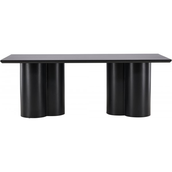 Table à manger Olivia 210X100 cm teintée noire Table à manger Olivia 210X100 cm teintée noire