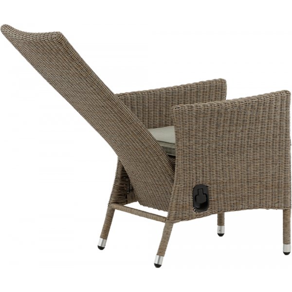 Toscana reclinerstol - Brun/Natur