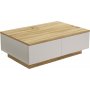 Luvio soffbord 17, 90x60 cm - Ek/vit