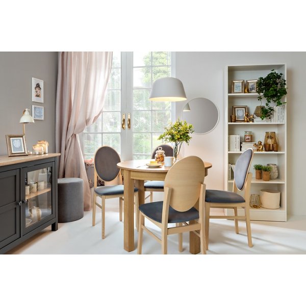 Chaise de salle  manger Bernardin - Gris clair