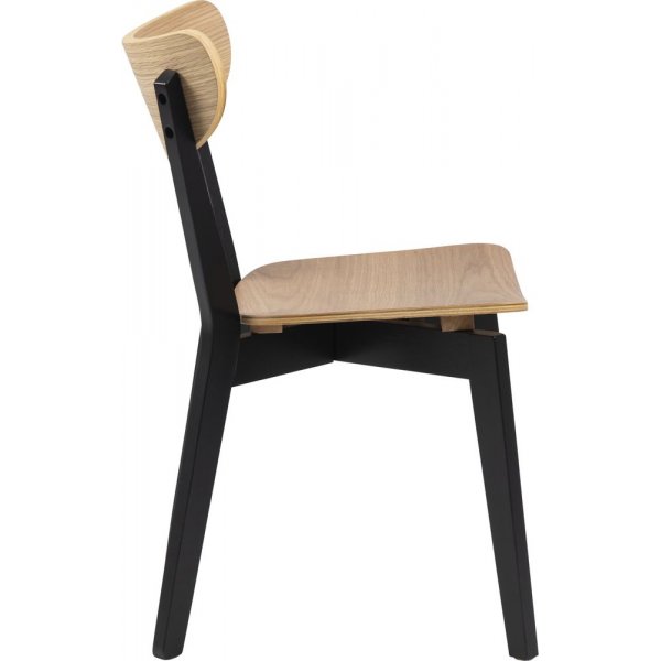 Roxby matstol - Ek/svart Roxby matstol - Ek/svart