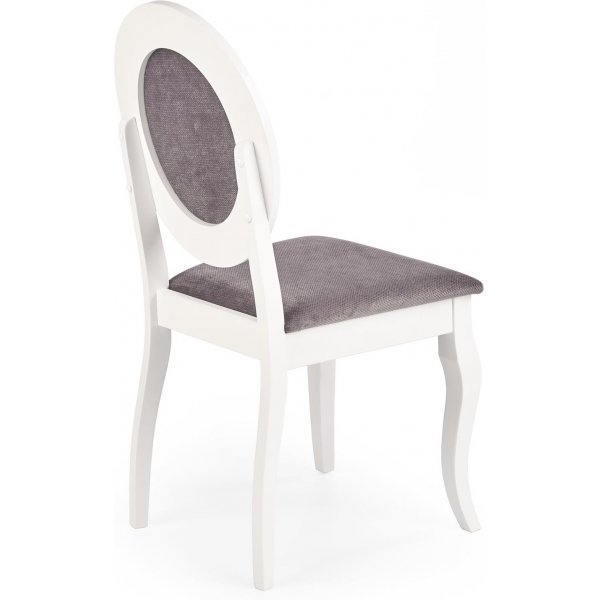Chaise de salle  manger Tasso - Blanc/gris