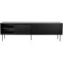 Volume mediabnk 178 cm - Svartbetsad ek