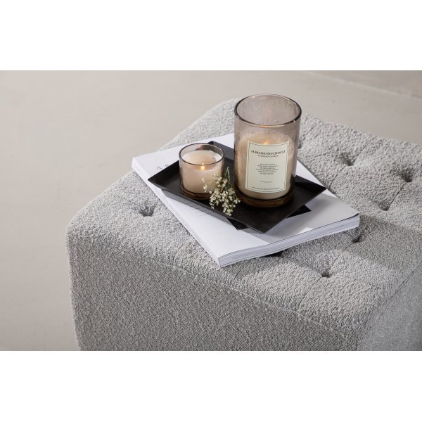 Bowie sittpuff - Ljusgrå Bowie sittpuff - Ljusgrå