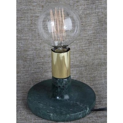 Mellby bordslampa - Grn marmor / Mssing