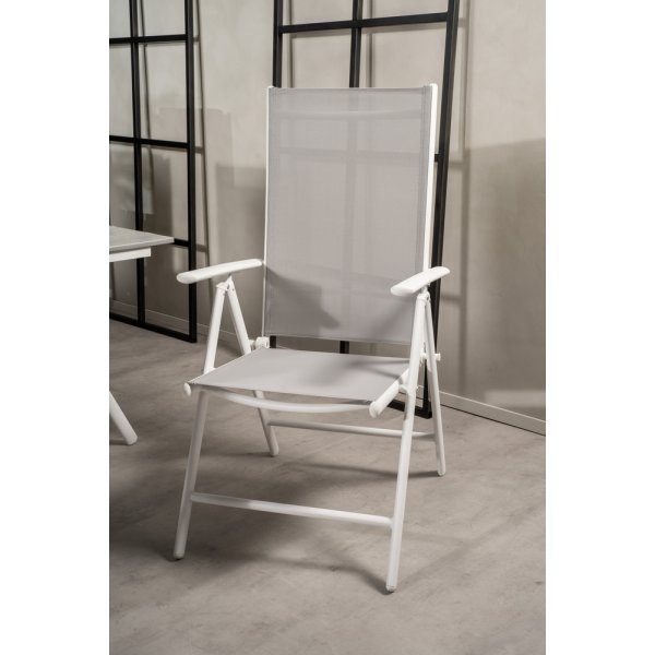 Levels utematgrupp med 8 st Break stolar - Grå/Vit Levels utematgrupp med 8 st Break stolar - Grå/Vit