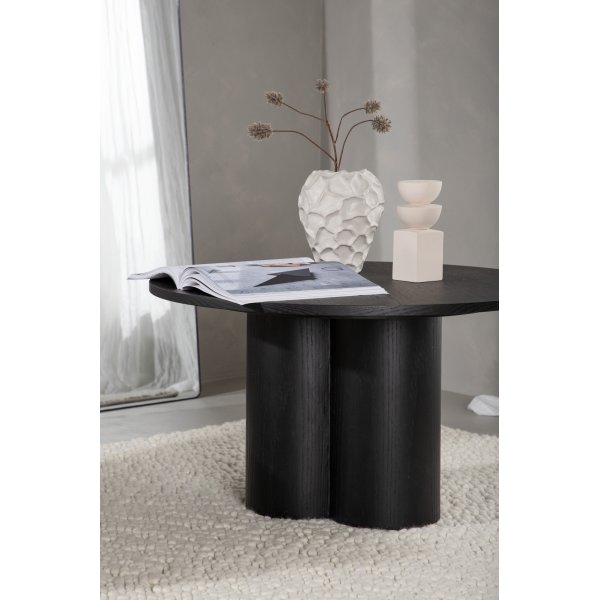 Table basse Ø80 cm noire - Olivia Table basse Ø80 cm noire - Olivia