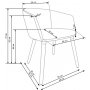 Vester matstol - Beige (Tyg) / Tr