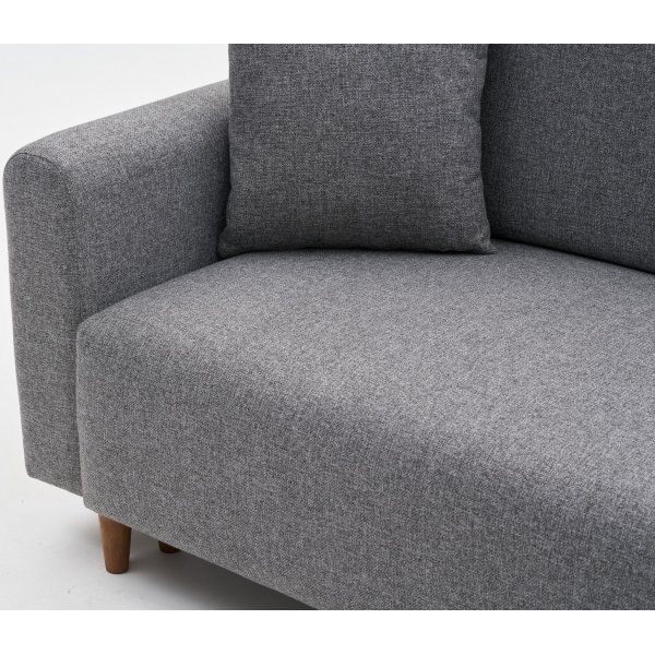 Canap lit Mane  droite - Gris