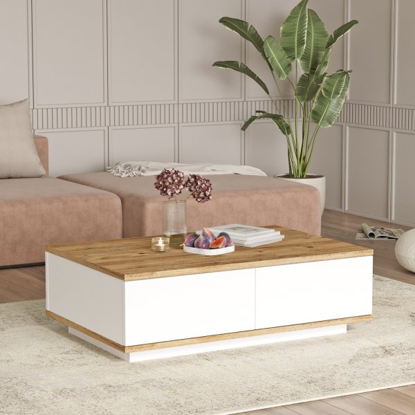 Future table basse 14 - Pin/blanc Future table basse 14 - Pin/blanc