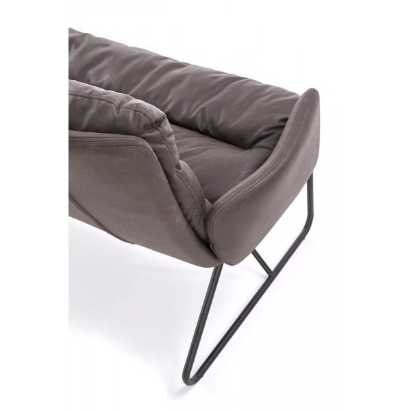 Gerda XL soffa - M�rk gr�/svart