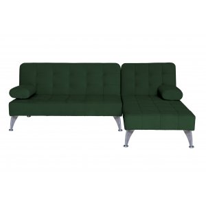 Bäddsoffa grön med divan 198 cm Bäddsoffa grön med divan 198 cm