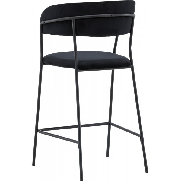 Tabouret de bar Lui - Velours noir Tabouret de bar Lui - Velours noir