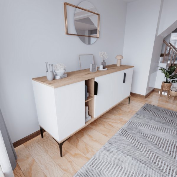 Buffet Tarz - Chne/blanc