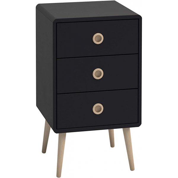 Softline sngbord 3 - Svart