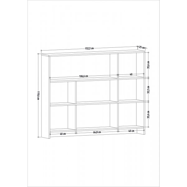 Bibliothèque Lavina - Anthracite Bibliothèque Lavina - Anthracite