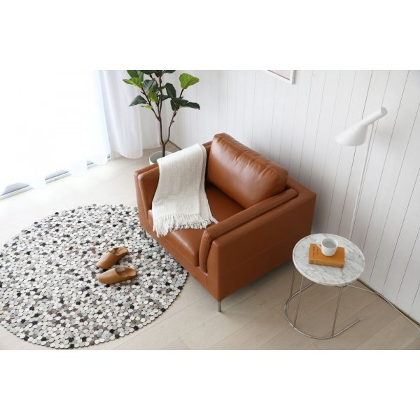 Fåtölj cognacs färgat konstläder - Cansas Fåtölj cognacs färgat konstläder - Cansas